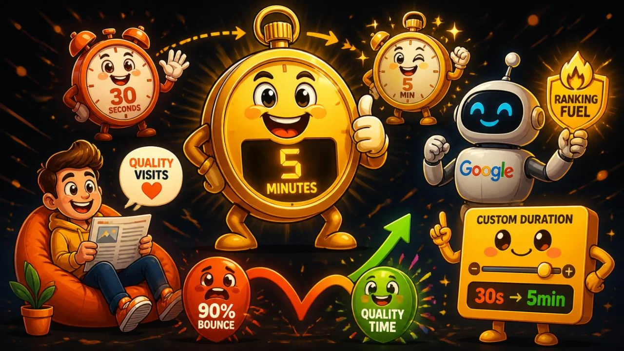 Webtraffica’s View Time Control: Why Longer Visits = Better SEO Results
